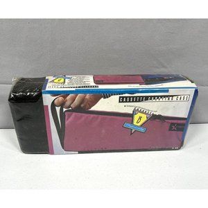 NIP STARITE 15 Cassette Carrying Case Black with Strap Vtg NEW
